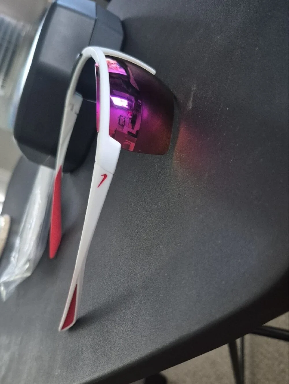 Nike Windshield 2.0 White Frame Sunglasses With Original Case And Booklet